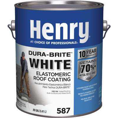 Henry Dura-Brite 1 Gal. White Acrylic Elastomeric Roof Coating