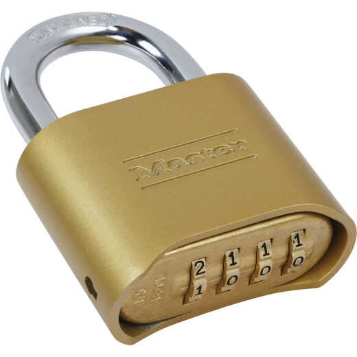Master Lock 2 In. Zinc Die-Cast Copper Color Tamper Resistant Combination Lock