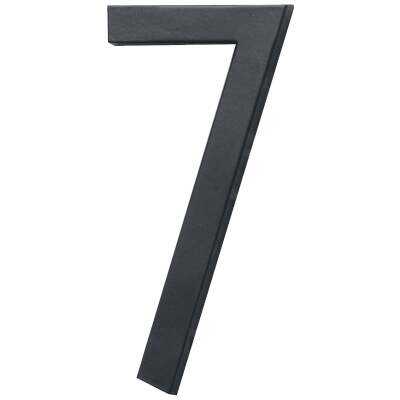 Hy-Ko Architectural Series 6 In. Satin Black House Number Seven