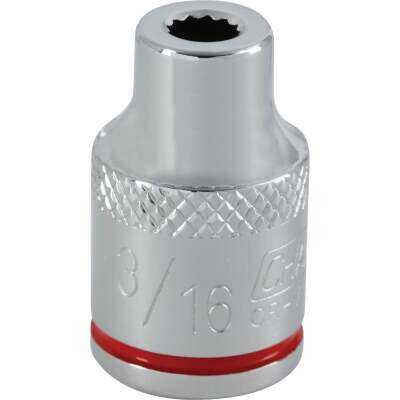 Channellock 3/8 In. Drive 3/16 In. 12-Point Shallow Standard Socket