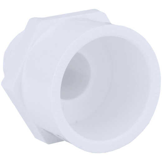 Charlotte Pipe 1-1/4 In. x 1-1/2 In. Schedule 40 Male PVC Adapter