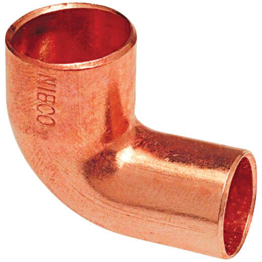 NIBCO 3/8 In. 90 Deg. Close Ruff Copper Street Elbow (1/4 Bend)