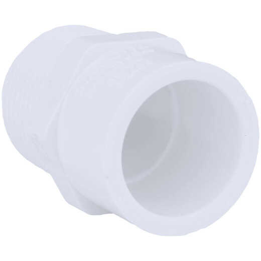 Charlotte Pipe 1/2 In. x 3/4 In. Schedule 40 Male PVC Adapter
