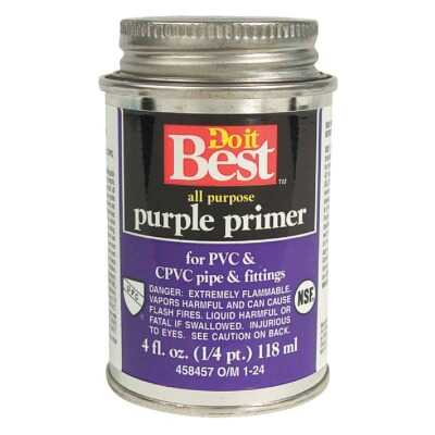 Do it Best 4 Oz. Purple Pipe and Fitting Primer for PVC/CPVC