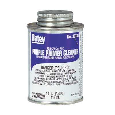 Oatey 4 Oz. Purple Pipe and Fitting Primer/Cleaner for PVC/CPVC