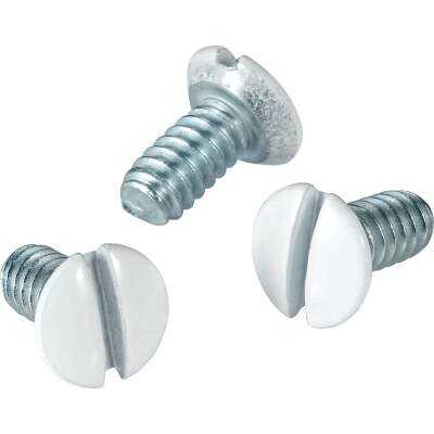 Leviton White 5/16 In. Steel Wall Plate Screws (20-Pack)