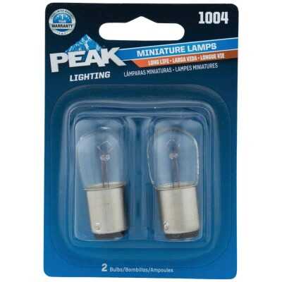PEAK 1004 12.8V Mini Incandescent Automotive Bulb (2-Pack)