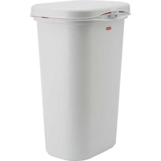 Rubbermaid 52 Qt. White Wastebasket with Lid