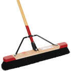 Harper 24 In. W. x 64 In. L. Wood Handle Tampico Medium Sweep Push Broom Image 1