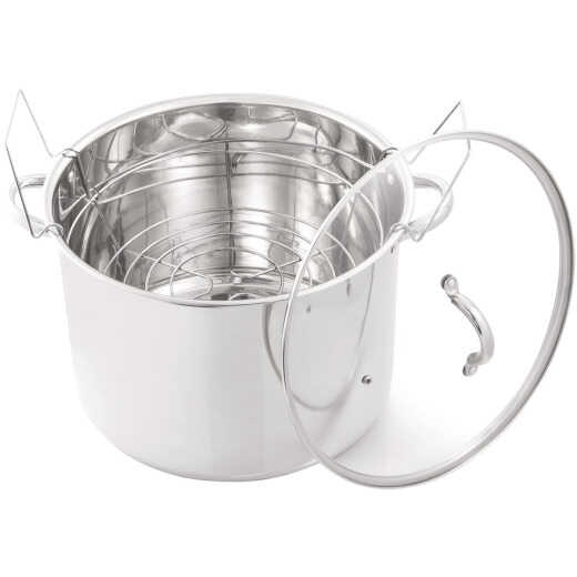 McSunley 21.5 Qt. Prep-n-Cook Stainless Steel Canner with Jar Rack