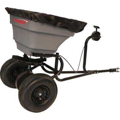 Precision 75 Lb. Self-Lubricating Tow Broadcast Spreader with Cover