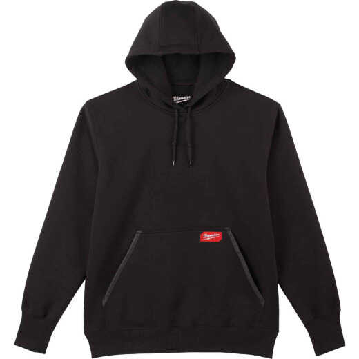 Milwaukee 2XL Black Heavy-Duty Pullover Hooded Sweatshirt