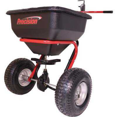 Precision Direct Drive 130 Lb. Push Broadcast Spreader with Cover