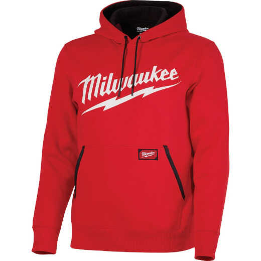 Milwaukee Medium Red Midweight Pullover Hooded Sweatshirt